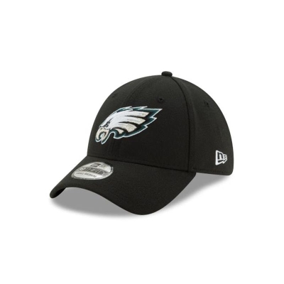 Black Philadelphia Eagles Hat - New Era NFL Team Classic 39THIRTY Stretch Fit Caps USA3427890